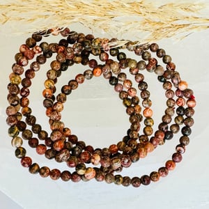 4mm Leopard Jasper Bracelet