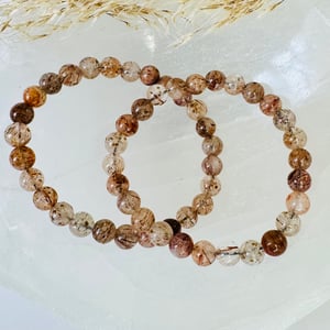 6mm Copper Rutile Bracelet