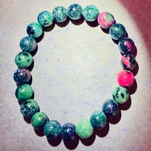 8mm Ruby Zoisite Bracelet