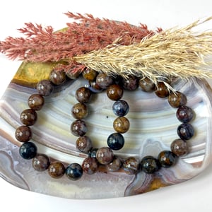 12-13 mm Pietersite "Tempest Stone" Bracelet