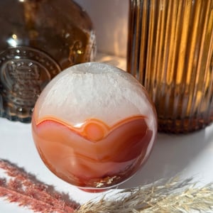 Carnelian Agate Sphere