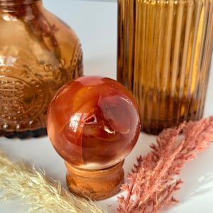 Carnelian Agate Sphere