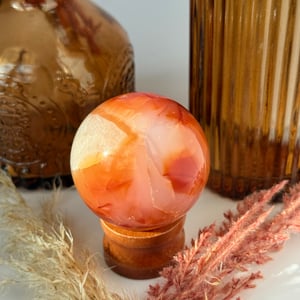 Carnelian Agate Sphere