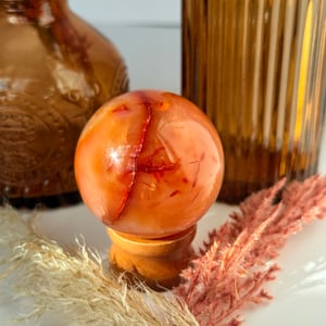 Carnelian Agate Sphere