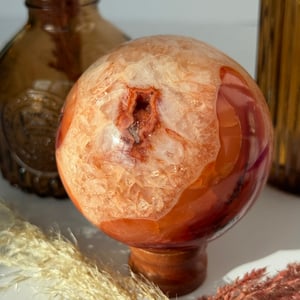 Carnelian Agate Sphere
