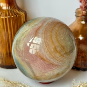 Large Polychrome Jasper Sphere
