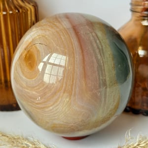 Large Polychrome Jasper Sphere