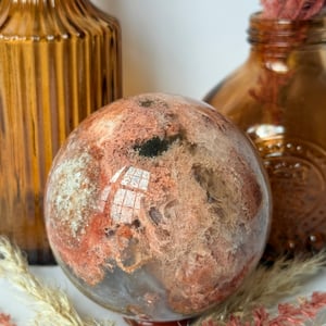 Red Moss Agate Sphere