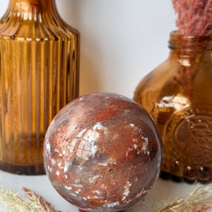 Red Moss Agate Sphere