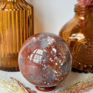 Red Moss Agate Sphere