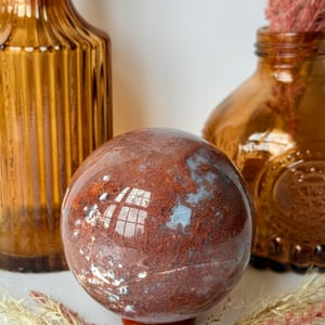 Red Moss Agate Sphere