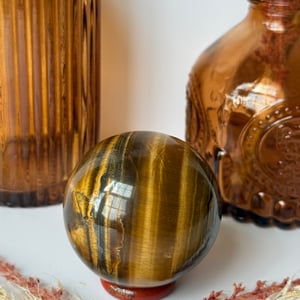 Natural Golden Tiger's Eye Sphere