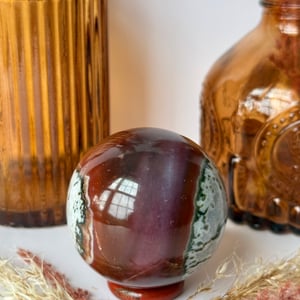 Moss Agate & Jasper Sphere