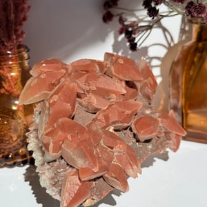 Red Phantom Calcite