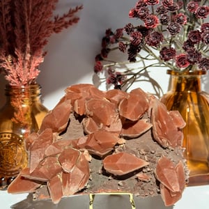 Red Phantom Calcite