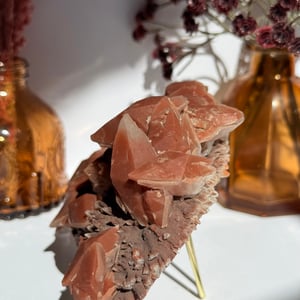 Red Phantom Calcite