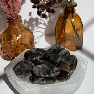 Black Moonstone Palmstone