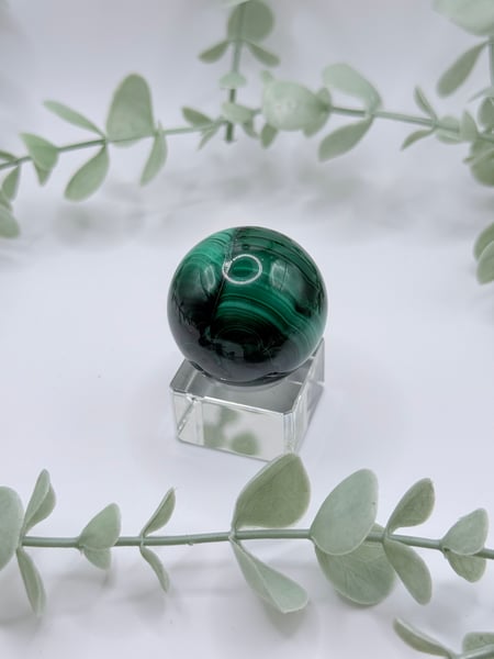 Small Malachite Sphere - Congo Amanda