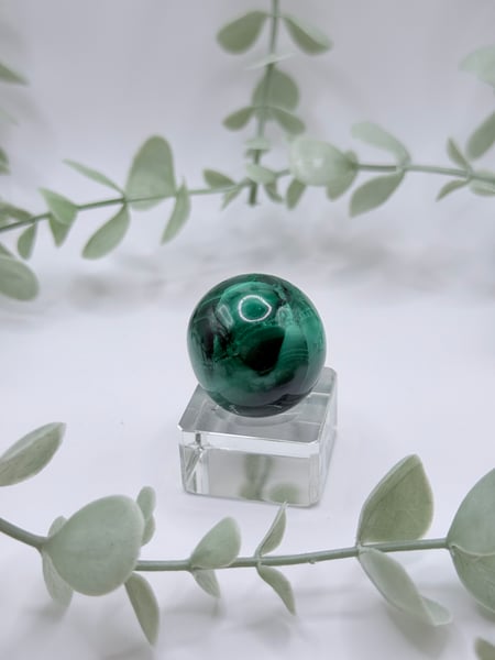 Small Malachite Sphere - Congo Amanda