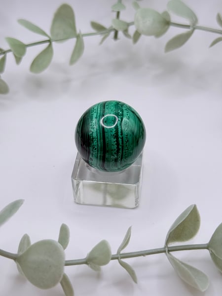 Small Malachite Sphere - Congo Amanda
