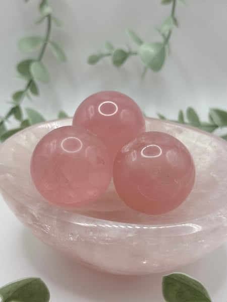 Star Rose Quartz Mini Spheres