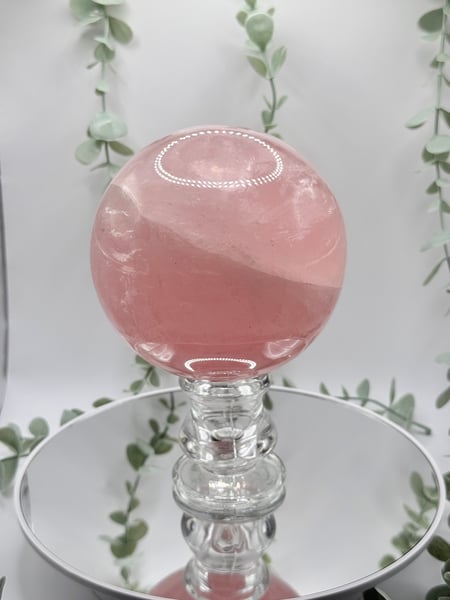 Large Star Rose Quartz Sphere