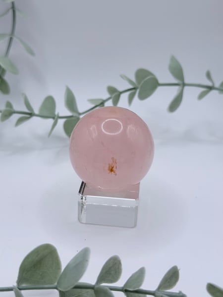 Small Star Rose Quartz Sphere