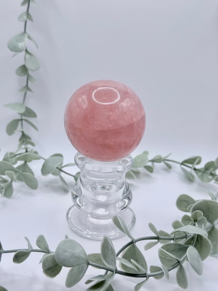 Star Rose Quartz Sphere