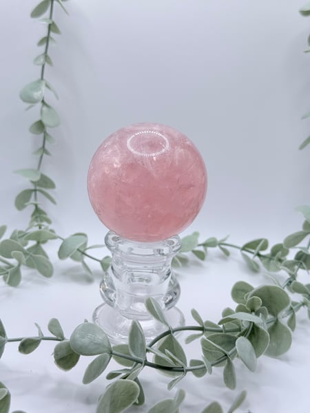 Star Rose Quartz Sphere