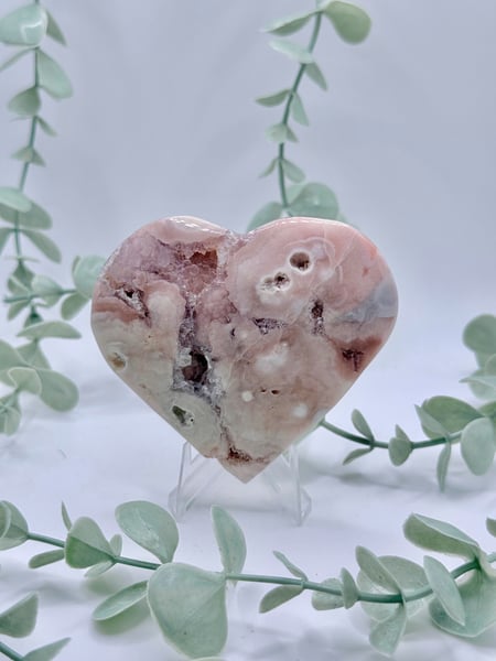 Flower Agate Heart
