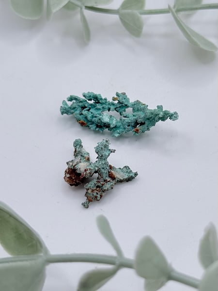 Small Copper With Malachite - C