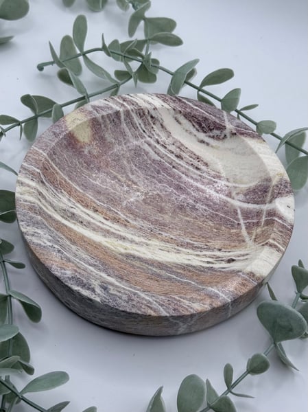 Banded Calcite Bowl - Round