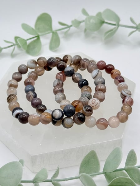 8mm Botswana Agate Bracelet