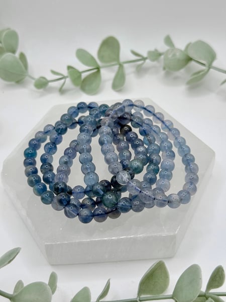6mm Blue Fluorite Bracelet