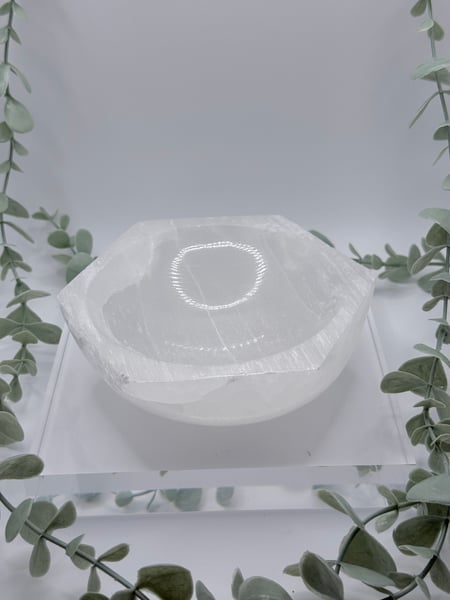 Hexagon Selenite Bowl