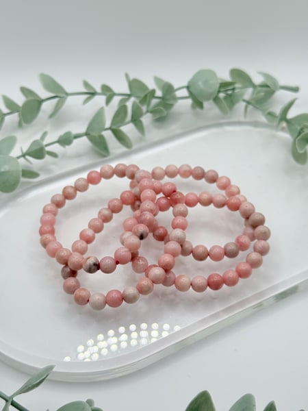 8mm Pink Opal Bracelet