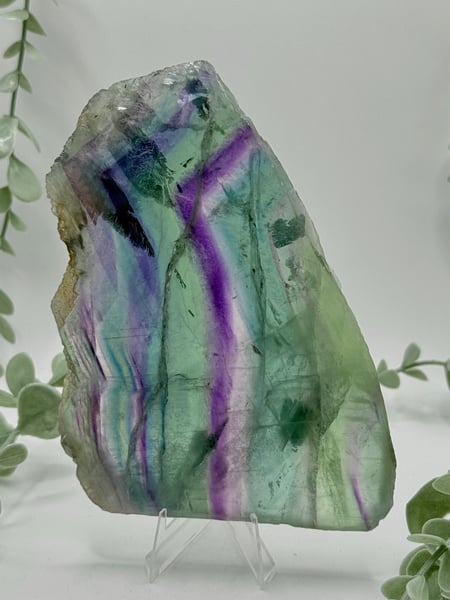 Rainbow Fluorite Slice