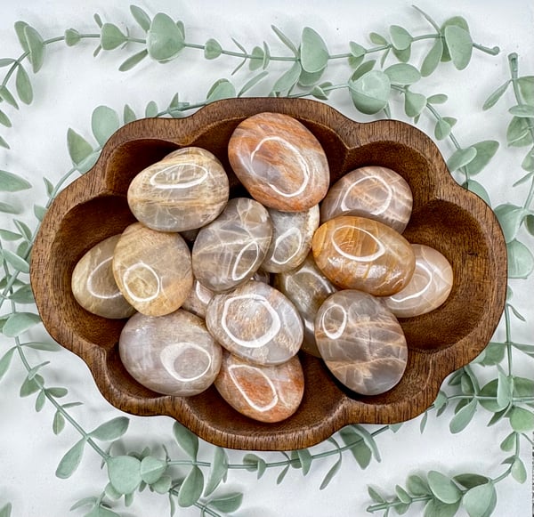 Small Peach Moonstone Tumble