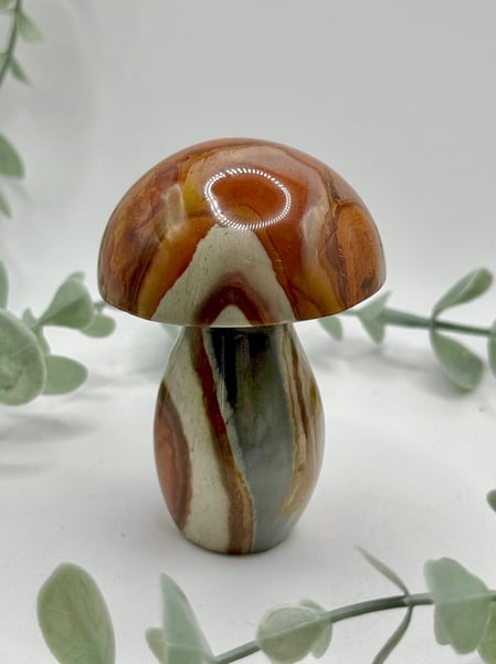 Polychrome Jasper Mushroom