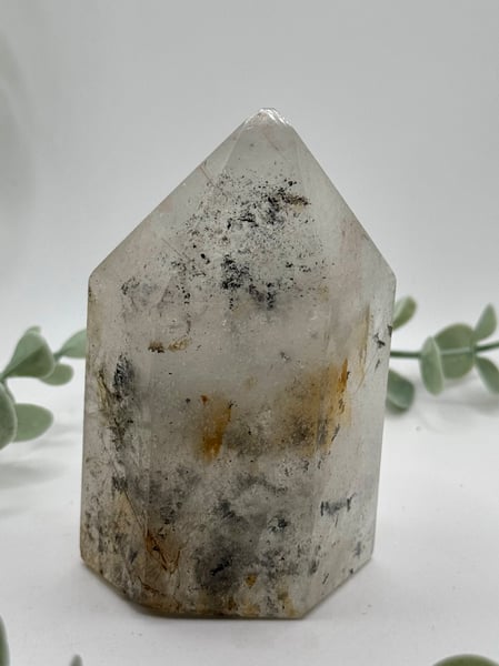 Clear Quartz With Chlorite & Rutile Inclusions
