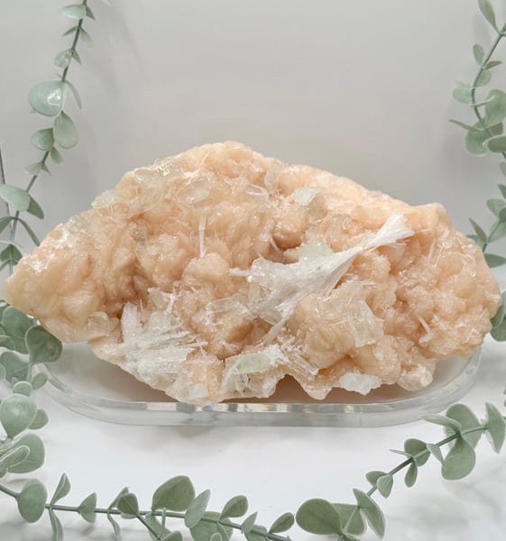 Large Stilbite, Apophyllite and Scolecite Specimen