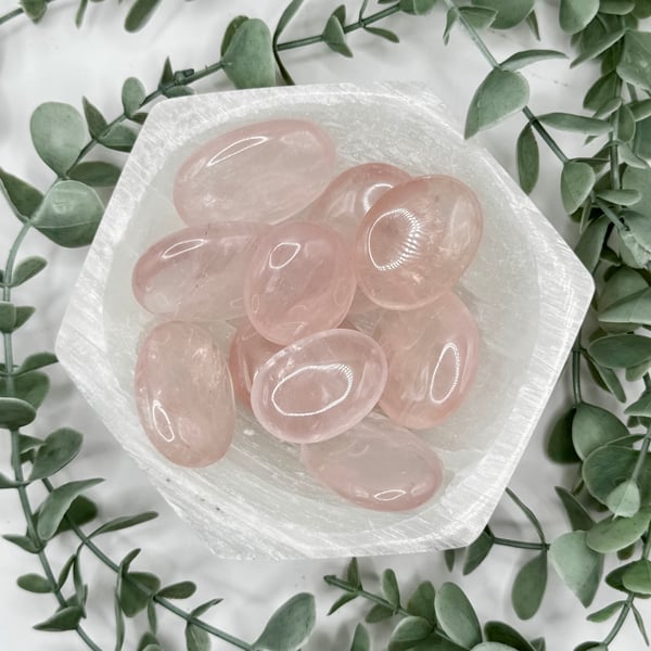 Rose Quartz Palmstone - Small