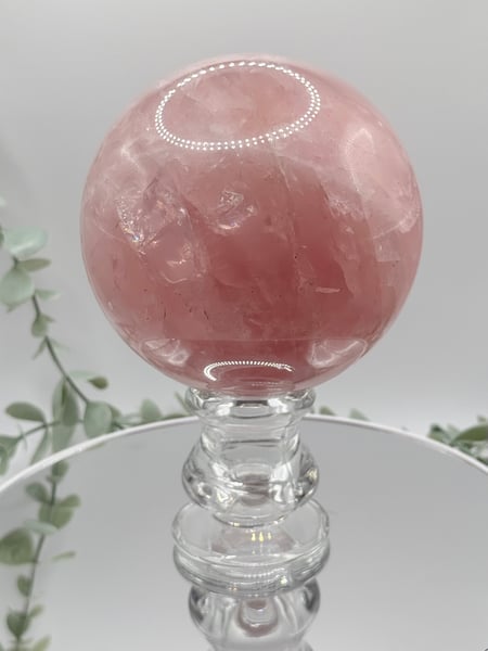 Large Star Rose Quartz Sphere