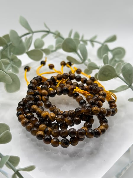 6mm Tigers Eye Adjustable Bracelet