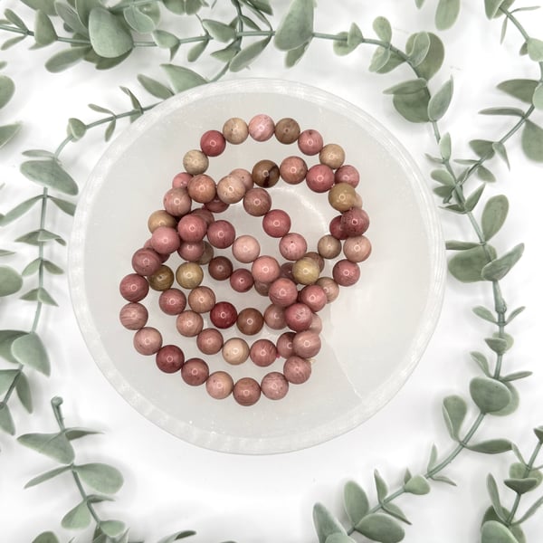 8mm Rhodonite Bracelet