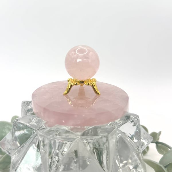 Curated Rose Quartz Mini Sphere Set