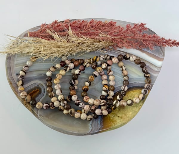 6mm Zebra Jasper Bracelet