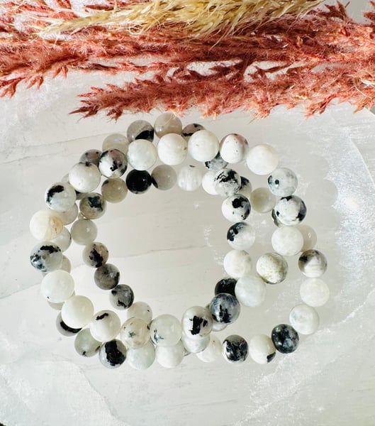 8mm Rainbow Moonstone Bracelet