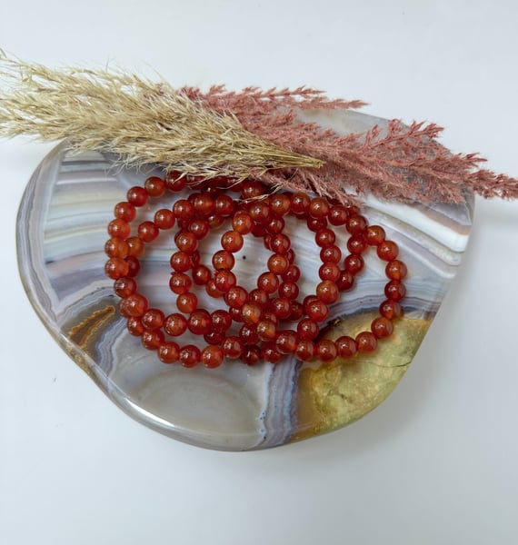 8mm Red Onyx Bracelet