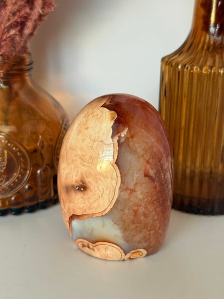 Carnelian Flower Agate Freeform